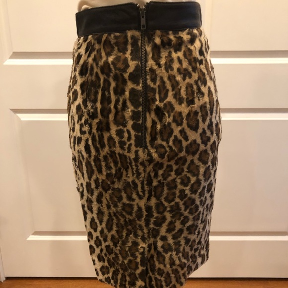 ELIZABETH AND JAMES leopard pencil skirt - Picture 2 of 8